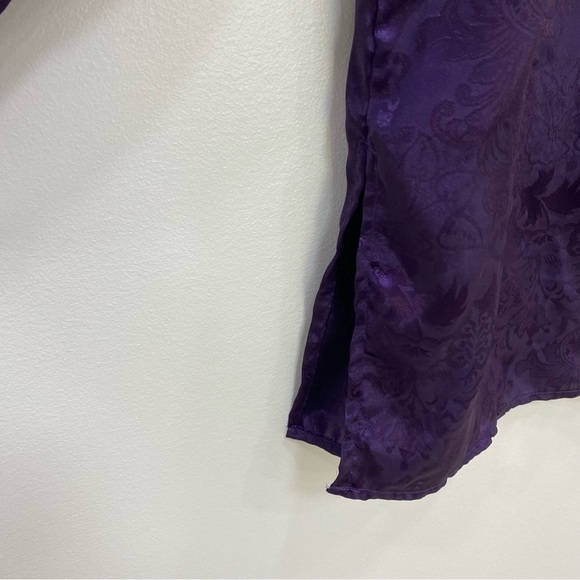 Vintage Victoria’s Secret silky purple pajama set Sz Medium - Picture 10 of 11